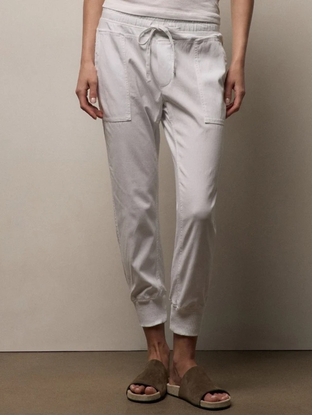 James Perse Estilo Mixed Media Cotton Lyocell jogger Pants Medium